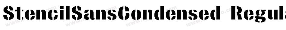 StencilSansCondensed Regular字体转换